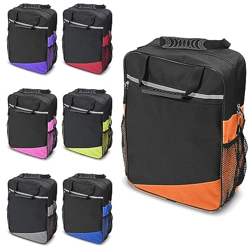 Biscay Mobility Bag - Orange | Tillbehör Mobilitetsscooter Rullstolsväska rullstol och mobilitetsscooter väskor och korgar Mobilitet Scooter Väska Rullstol & Mobilitetsscooter Tillbehör