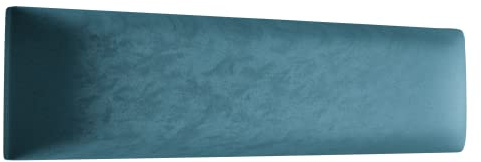 Muralo Panel acolchado de pared de terciopelo, panel acolchado de tela, para dormitorio, salón, cama, cabecero de cama, cojín lumbar, moderno y lujoso, panel acolchado (azul, 100 cm x 20 cm)
