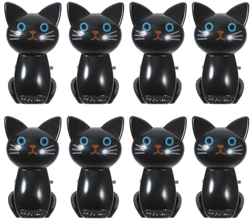 Luxshiny Cat Bag Clips 8 Pack Sealing Clips for Food Storage Reusable Chip Bag Clip and Snack Clips for Bread Receipts Files Socks
