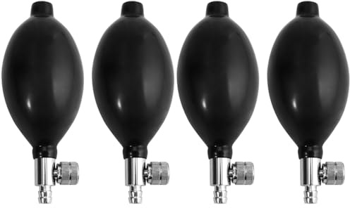 Uonlytech Bulbes De Gonflage Manuels Pour Tensiomètre Avec Vannes Anti-Air Accessoires De Remplacement Pour Mesure Pression Artérielle Gonflage Rapide 4 Ampoules