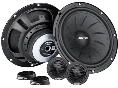 ETON Pra 16 – klangstarkes 16,5 cm / 6,5“ Komponenten System, Auto Lautsprecher, Soundsystem mit 100 Watt, 1 Paar