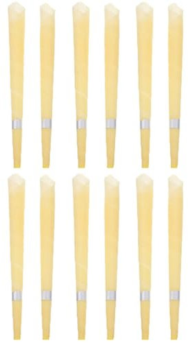 Gatuida 12stücke Ohrenwachskerzen Kompakte Aromatherapie Sticks Ohrenreiniger Einfach Zu Bedienen Für Zuhause Tinnitus Reduzieren Bergamotte Duft Entspannen Schlaf Verbessern