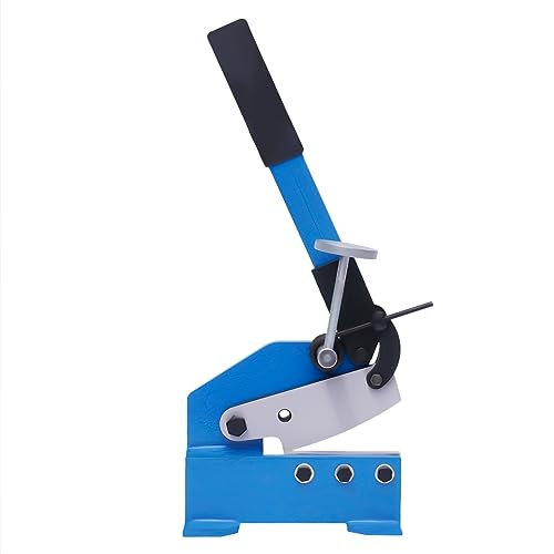 Handhebelschere,Hebelschere Manuelle Platte Flache Metall Stahlblechschere Scheren Heavy Duty präzises Schneiden Metallschere Metall-Cutter Stangenplatte Scher schneidet Blech Rebar,125mm