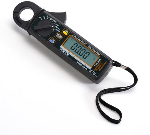 Taiwan Quality PROVA CM-07 AC/DC Clamp Meter(TRMS) High Accuracy Amp Multimeter Voltmeter Pliers Ammeter NCV Ohm testers with Large 3 3/4 digits LCD Max/Min and Data Hold functions