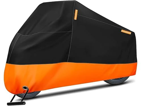 ISKADO Funda Moto, para Harley Davidson Sportster 883 1200 Impermeable Anti-UV Viento Nieve Uso polivalente Protector Cubierta Exterior,XL