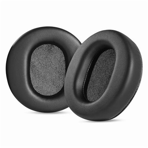 TaiZiChangQin HDJ-X10 - Cuscinetti auricolari di ricambio compatibili con Pioneer HDJ-X5 HDJ-X5BT HDJ-X7 HDJ-X10 HDJ-2000 HDJ-1000 HDJ-1500 HDJ 2000 MKII cuscinetti auricolari in pelle proteica nera