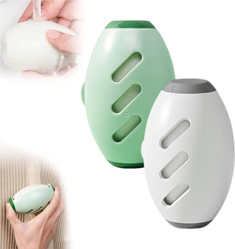 Fur Buddies Hair Remover, 2 Pcs Pet Hair Remover for Clothes, Reusable and Washable Lint Roller for Dog and Cat Hair, Portable Fur Buddy for Home and Travel (White and Green)