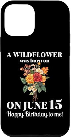 Giugno Nascita Fiore Rosa E Caprifoglio Giugno 15 Compleanno Custodia per iPhone 12 mini