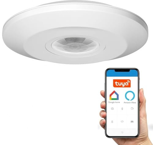 Sensore di movimento Wi-Fi da 2,4 GHz, adatto a LED, compatibile con Alexa, Google Home, controllo vocale