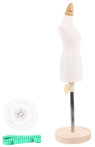 Kleiner Mannequin Modell 1/4 Weibliche Schaufensterpuppe 1stück | Kleiderständer, Schaft aus Pu, Elastische Baumwolle und Holz, Tragbar, Stabile Struktur, Zubehör Enthalten Zufällige Farbe
