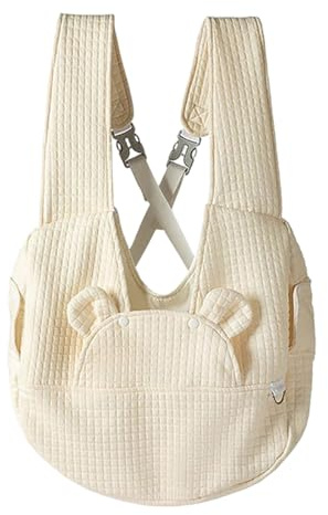 Haustier Rucksäcke Reisetasche für Haustiere,Outdoor-Rucksack für 2-12kg Hunde und Katzen weich, faltbar,Tragetasche Hund (Beige)