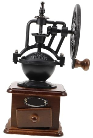 TOYANDONA Macinacaffè Manuale Vintage con Maniglia Resistente e Compatto per Chicchi di Caffè Portatile e Facile da Usare per Casa Ufficio e Viaggio