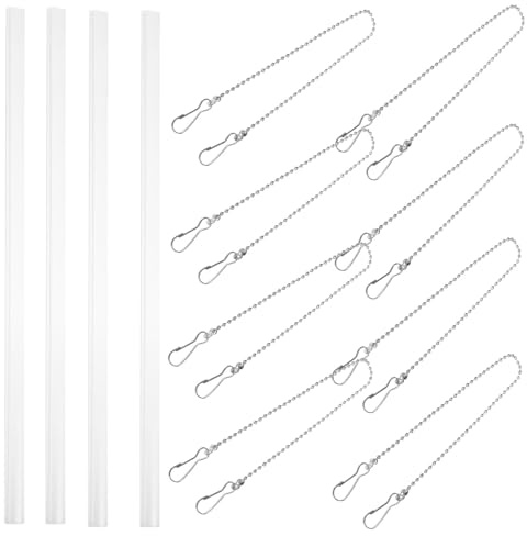 DOITOOL Set 4 Barre per Appendere Poster Gancio a Tassello, Cornice in Plastica Resistente per Esposizione Rotolo Pittura, Supporto per Strisce Poster per Negozi, Uffici e Spazi Pubblici