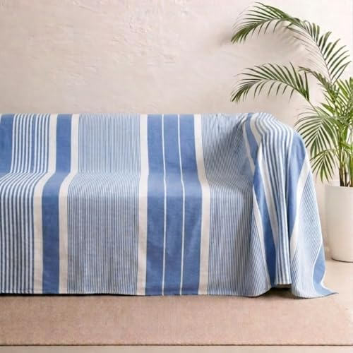 MOMOMUS Colcha Multiusos de Verano, Cama 90-105, 170 x 260 cm, Azul
