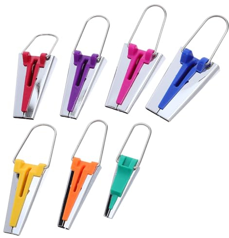 TEMPNAP Schrägbandformer Satz 6 25mm für Quilt und Nähstudio Präzise Kantenkontrolle Kompakt Selbstgemacht und Perfektionisten Tool für Stoffeinfassungen