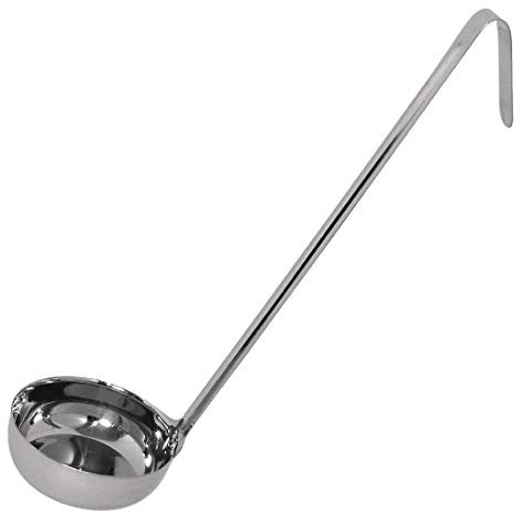 Vogue, mestolo con fondo piatto in acciaio inox da 118 ml, utensile da cucina