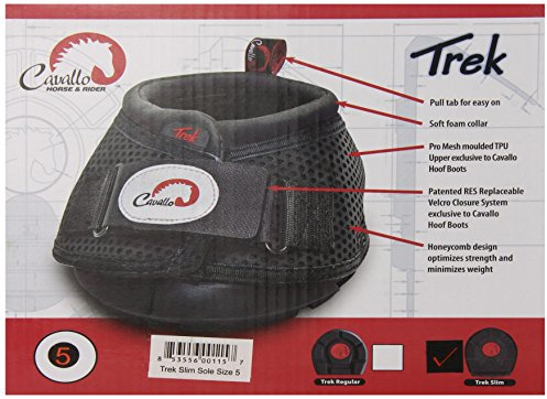 Cavallo Horse & Rider Trek Slim Sole Hoof Boots, Size 1