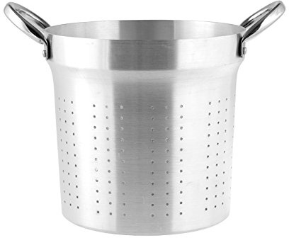 Pardini Omnia Colapasta Conico con 2 Manici, Alluminio, Grigio, 40 cm