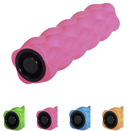 Massageroller Yogarolle Faszienroller aus Schaumstoff, 46cm lang, 13 x 11 cm, Farbe: Pink