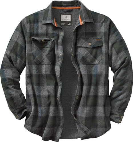 Legendary Whitetails Men's Archer Thermal Lined Shirt Jacket (Balsam Shadow Plaid, Large)