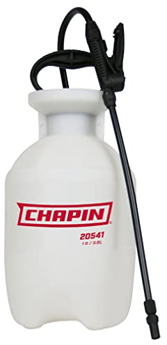 Chapin International 20541 1 Gallon Lawn & Garden Multi-Purpose Sprayer with Foaming and Adjustable Nozzles, Made in The USA, 1-Pack, Translucent White