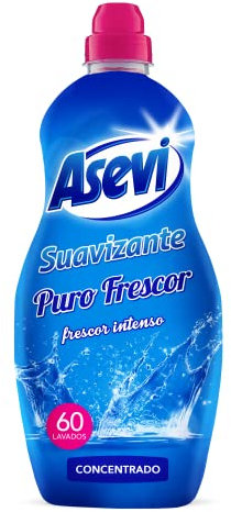 Asevi Adoucissant concentré pur fraîcheur – Parfum intense et durable – Extra doux pour un linge doux et moelleux – Convient à tous les types de tissus – 60 lavages