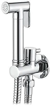 Ibergrif Bidet Handbrause für WC, Einhebelmischer mit Kaltwasser, WC-Dusche Set mit Schlauch und Halterung, Chrom Finish, Bidet WC Armatur, M22015R