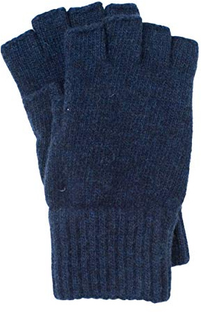 FosterNatur, Herren Handschuhe Fingerlos, 100% Wolle