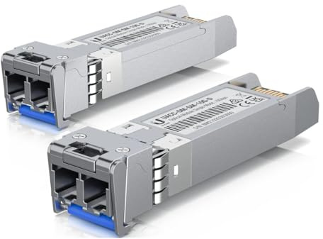 Ubiquiti UacC-OM-SM-10G-D-2 Modulo Del Ricetrasmettitore Di Rete Fibra Ottica 10000 Mbit/s Sfp+ 1310 Nm (ubiquiti Ufiber Sfp+ SinglE-Mode Fiber Modul
