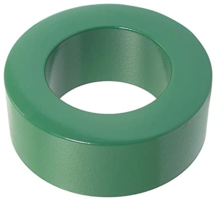 YOKIVE Toroide Núcleo ferrita, Potencia Transformador Ferrita Toroide Núcleo, Restricción Interferencia, Bueno para Inductor Bobinas (Verde, 63 x 38 x 25mm)