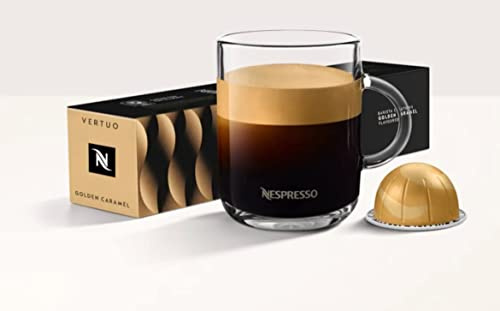 Nespresso VertuoLine Barista Creations Flavoured Golden Caramel, 20 Kapseln