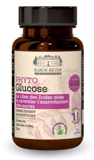 BLANCHE BRESSON - Phyto Glucose - Contrôle d'Assimilation des Sucres - Aide & Maintient la Glycémie - Bloque Sucre, Régulation, Métabolisme - 30 Gélules - Cure de 30 jours - Fabriqué en France