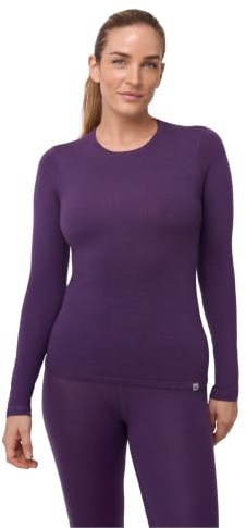 DANISH ENDURANCE Haut Thermique en Mérinos Femme, Violet, S