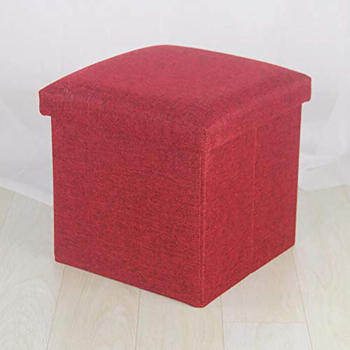 GArcan Fußhocker Und Ottomanen Mit Stauraum,Klappbarer Ottoman-Würfelsitz,Aufbewahrung Ottoman-Würfel Kleine Unterstützung 350 Pfund Für Platzersparnis-I 38x38x38cm(15x15x15inch)