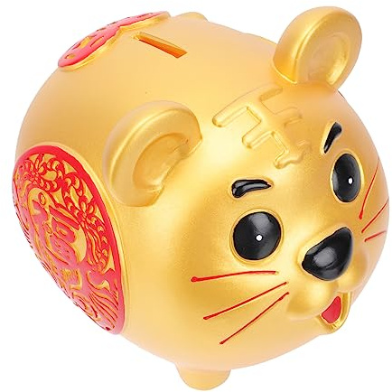 TOYANDONA 1 Pc Anno Del Salvadanaio Della Tigre Salvadanaio Della Mascotte Della Moneta Pentola Per Risparmiare Denaro Per Bambini Uomini e Donne Cassetta Di Risparmio Plastica Scrivania