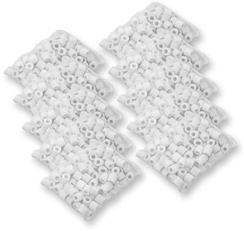Pisces Ceramic Aquarium Biological Filter Media Rings 10x 500g (15kg Total)