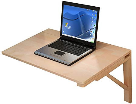 asdchZen Wandmontierter Drop-Leaf-Klapptisch, Schwebender Laptop-Tisch, Herunterklappbarer Kinderschreibtisch, Wandtisch Für Waschküche/Küche/Schlafsaal, Holz (100 × 40 cm / 39 × 16 Zoll)