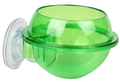 Chamäleon Futternapf | Durchscheinender Anti-Flucht-Wurm-Futterbehälter | Gecko Ledge Saugnapf Feeder, Chamäleon Food Cricket Bowl für Gecko Eidechse Bartschlangen Drache