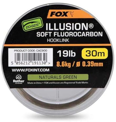 Fox Edges Illusion Soft Fluorocarbon Hooklink - 30m Vorfachschnur