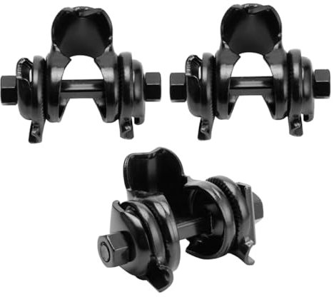 Happyyami 3pcs Aluminum Alloy Bike Saddle Clamp Seat Post Clamp Mount for Mountain Road Bikes