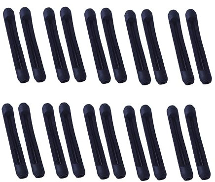Healeved 20paare Silikon-brillenbeinmanschetten Rutschfeste Brillenbügelabdeckungen Ersatz-brillenbeinmanschetten Brillenrahmenabdeckungen Für Sport Und Alltag Schwarz