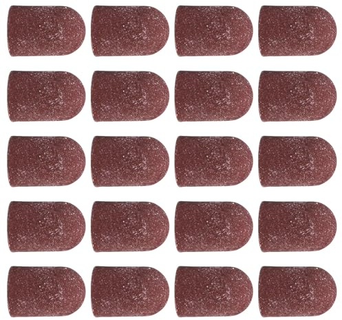 20 x Practical Sanding Sleeves 80-180 Grit for Nail Cutters Suitable for Manicure Repedicure and Podiatry Use
