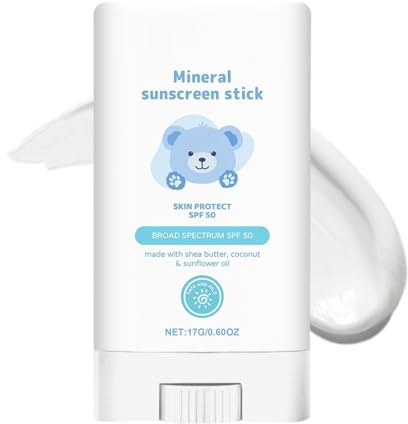 Roll On Sunscreen for Kids SPF 50-Baby Sunscreen Waterproof & Mineral After Sun Lotion-Gentle for Sensitive Skin-UVA/UVB Protection,Non-Greasy & Moisturising-Travel Size for Holiday Essential-16g