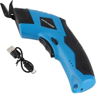 Electric Scissors for Fabric, Precise Cutting Electric Scissors with USB Charging for Fabrics Carpets and Cardboard