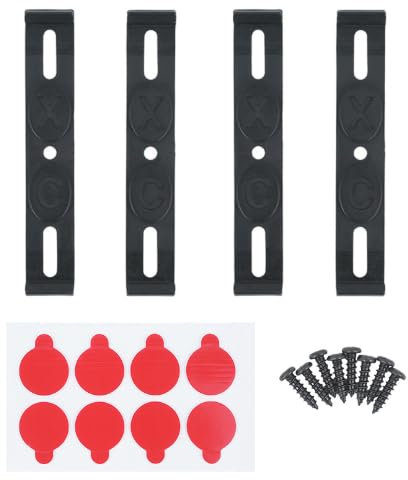 Mikqky 4 Stück Kennzeichenhalter, Nummernschildhalterung Auto, Kennzeichenhalterung Set, Kennzeichenhalter Für Autos, Kennzeichenhalterung Für Front Und Heck, Universell