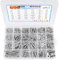 696Pcs Screws nuts and bolts assortment, 16 Sizes M3/M4/M5/M6 Cross Pan Head Screws Nuts Flat Washers Assortment Kit, Machine Screws Assorted Nuts and Bolts Set