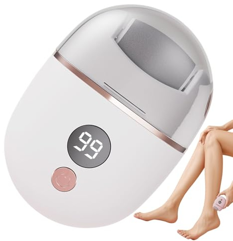 Rasoir Électrique de Callosités pour Pieds | Appareil de Pédicure Électrique Rechargeable pour Pieds | Appareil à Batterie Rechargeable avec Affichage, Rasoir-Ponceuse pour Peau Sèche et Morte, Kit d'