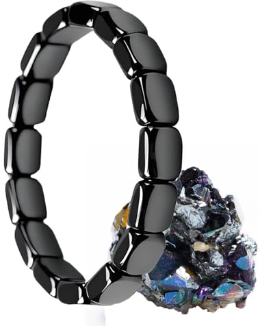 Bracelet en Hématite Hemioey pour Homme, 2025 Nouveau Bracelet Hemys pour Homme - Manière Naturelle de Retrouver Votre Côté Masculin, Hématite Légendaire pour Hommes - Inspiré par les Généraux Romains