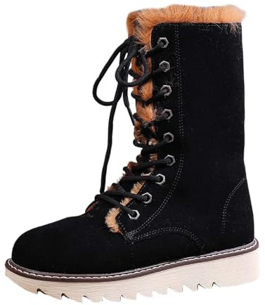 Apres Ski Femme Bottes De Neige Après Apres-Ski Raquette Boots Botte Chaussures Chaudes Bottine Fourrees D'hiver Bottines Imperméable Fourrées Hiver Chaussure Grand Froid Chaude Pour Après-Ski