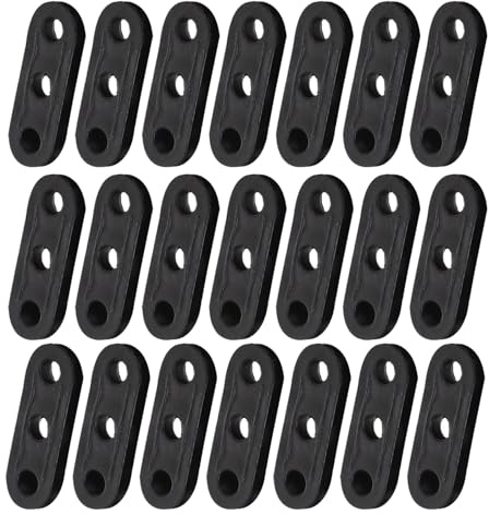Toyvian 30 Pezzi Tenditori per Corde a 3 Fori Fibbie di Regolazione Antivento Resistenti per Campeggio Escursionismo e Fissaggio Teloni Tendicorda Compatto e Durevole per Uso Esterno